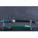 Green Saya 1060 Steel Oil Quenched Tanto