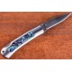 Kissing Crane Genuine Abalone Stainless Steel Mini Pocket Knife