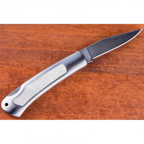 Kissing Crane Genuine Pearl And Stainless Pocket Knife
