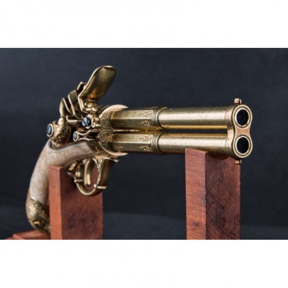 2 Barrel Flintlock , France 18th.C