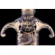 Chinese Sword Leaping The Dragon Gate 4-Sided Damascus Folded
