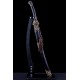 Chinese Qilin Kirin Qing Dao Sword Damascus Folded Steel Hand Polish Blade