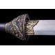 Chinese Qilin Kirin Qing Dao Sword Damascus Folded Steel Hand Polish Blade