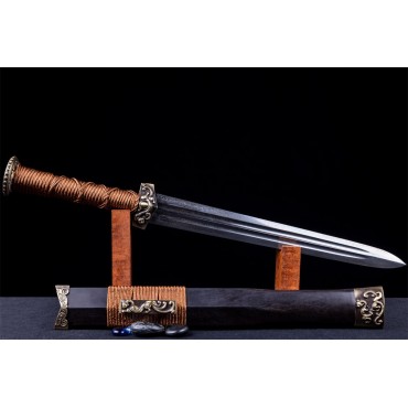 Red Cliff Jian Sword Folded Steel Blade Hand Sharpened