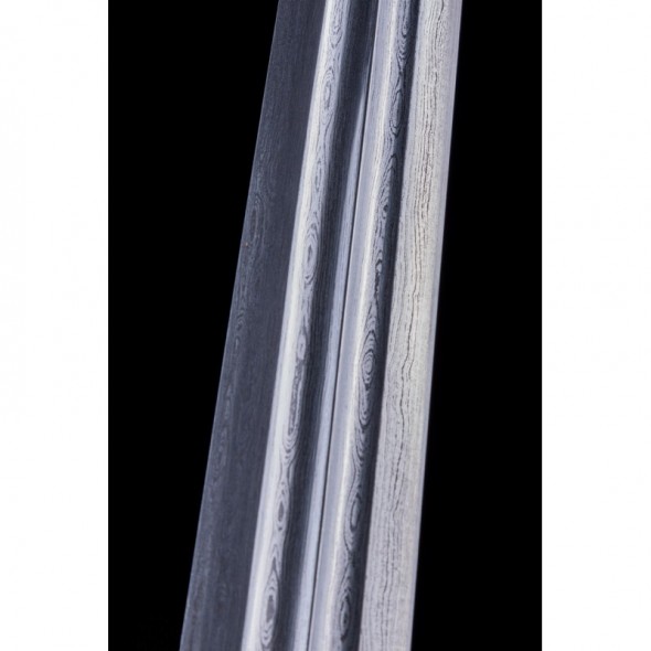 Red Cliff Jian Sword Folded Steel Blade Hand Sharpened