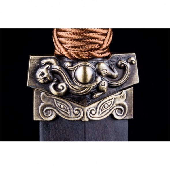 Red Cliff Jian Sword Folded Steel Blade Hand Sharpened