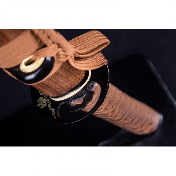 Wakizashi Unokubi-Zukuri Full Tang Clay Tempered