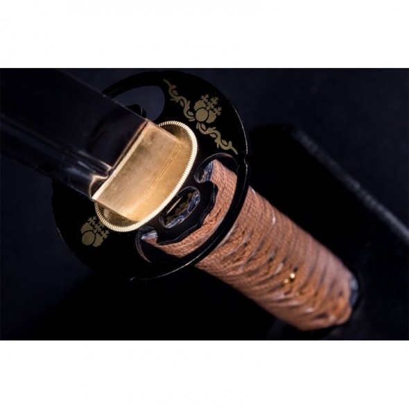 Wakizashi Unokubi-Zukuri Full Tang Clay Tempered