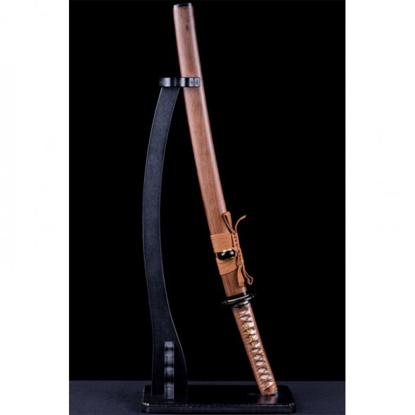 Wakizashi Unokubi-Zukuri Full Tang Clay Tempered