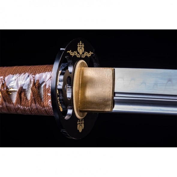 Wakizashi Unokubi-Zukuri Full Tang Clay Tempered
