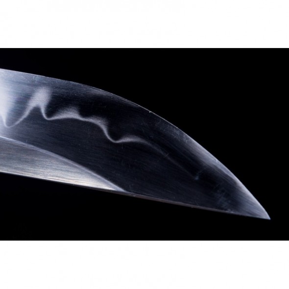 Wakizashi Unokubi-Zukuri Full Tang Clay Tempered