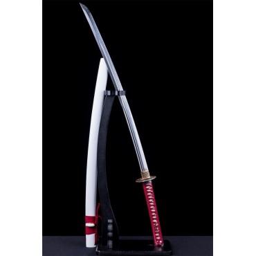 Japanese Samurai Sword Katana Unokubi-Zukuri Full Tang Clay Tempered Blade