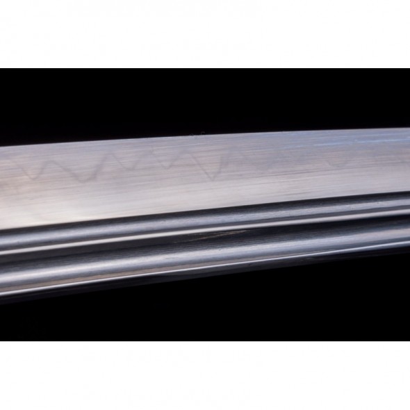 Japanese Samurai Sword Katana Unokubi-Zukuri Full Tang Clay Tempered Blade