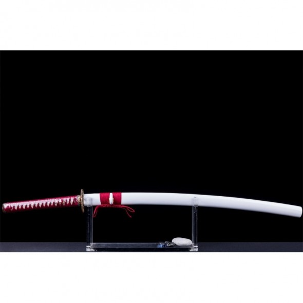 Japanese Samurai Sword Katana Unokubi-Zukuri Full Tang Clay Tempered Blade