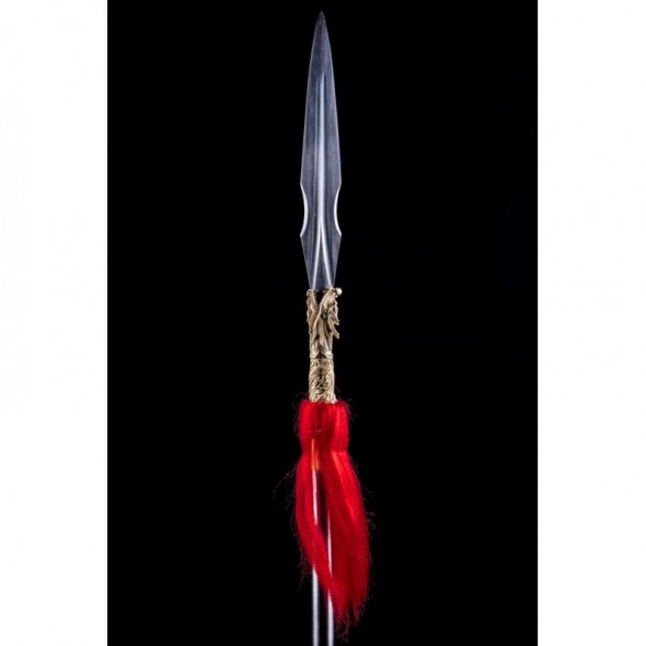 Hand Forged Chinese Dragon Folded Spear