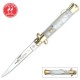 Kissing Crane Mother Of Pearl Stiletto Pocket Knife