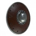 Leather Covered Buckler, Scalloped Boss, 14G by GDFB