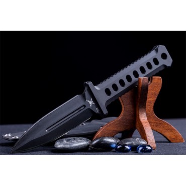 M48 Black Combat Dagger With Sheath D2 steel