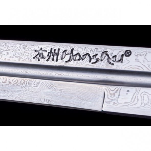 Honshu Boshin Damascus Double Edge Sword