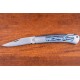 Kissing Crane Genuine Abalone And Stainless Pocket Knife