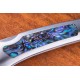 Kissing Crane Genuine Abalone And Stainless Pocket Knife
