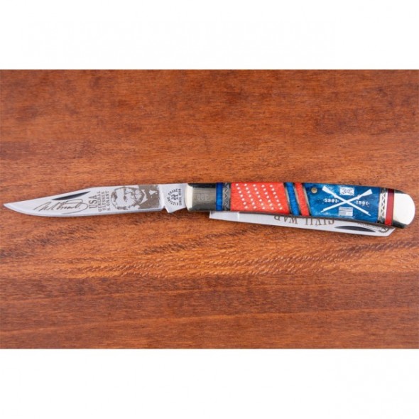 Kissing Crane Ulysses S Grant Trapper Pocket Knife
