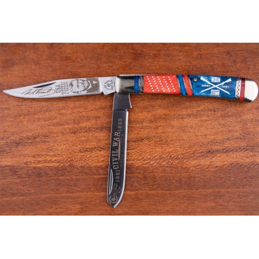 Kissing Crane Ulysses S Grant Trapper Pocket Knife