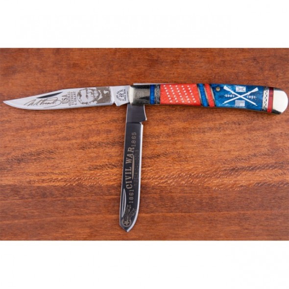 Kissing Crane Ulysses S Grant Trapper Pocket Knife