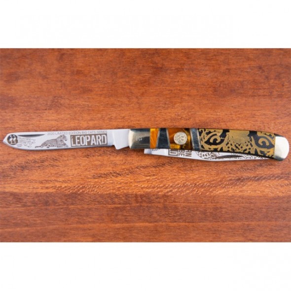 Kissing Crane Limited Edition Leopard Trapper Pocket Knife