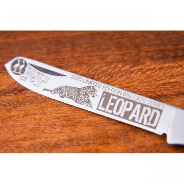 Kissing Crane Limited Edition Leopard Trapper Pocket Knife
