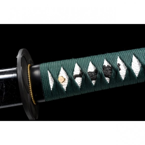 Handmade Katana with Black Lacquered Blade