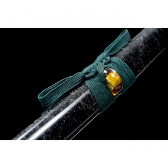 Handmade Katana with Black Lacquered Blade