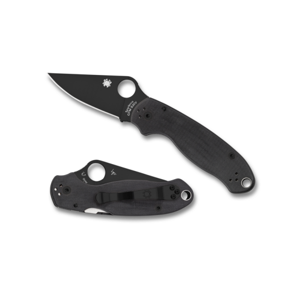 Spyderco Para 3 Plain Black Blade