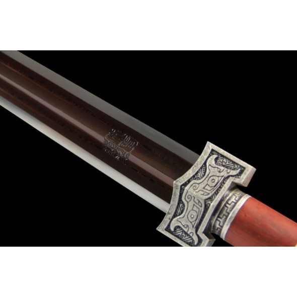 Ruyi Han Jian (Rustic Silver) 古银如意汉剑