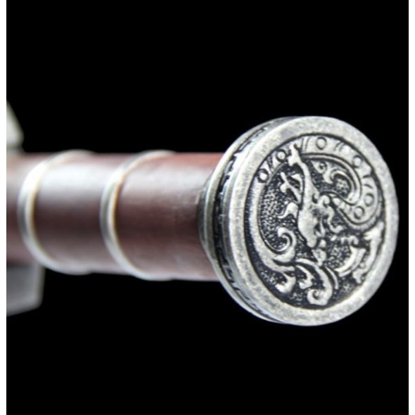 Ruyi Han Jian (Rustic Silver) 古银如意汉剑