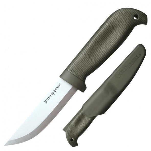 Cold Steel Finn Hawk Fixed Blade 4.0 in Plain Green Polymer