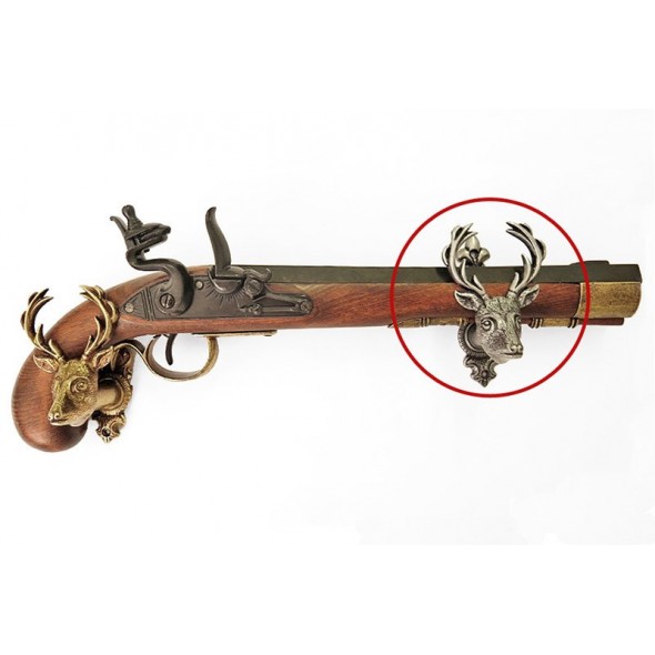 Denix Pistol Deer Hanger (Silver)