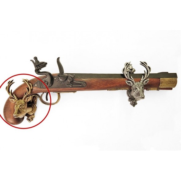 Denix Pistol Deer Hanger (Brass)