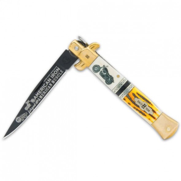 Kissing Crane Motorcycle Stiletto Knife
