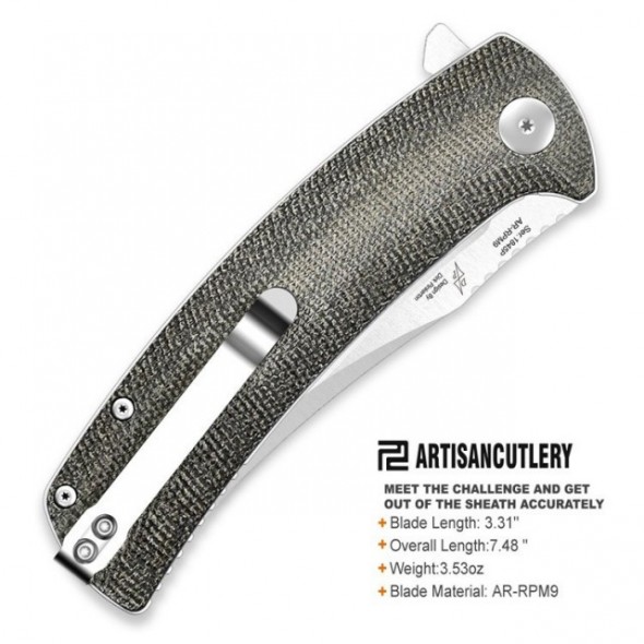 Artisan Cutlery Arroyo Folder Micarta