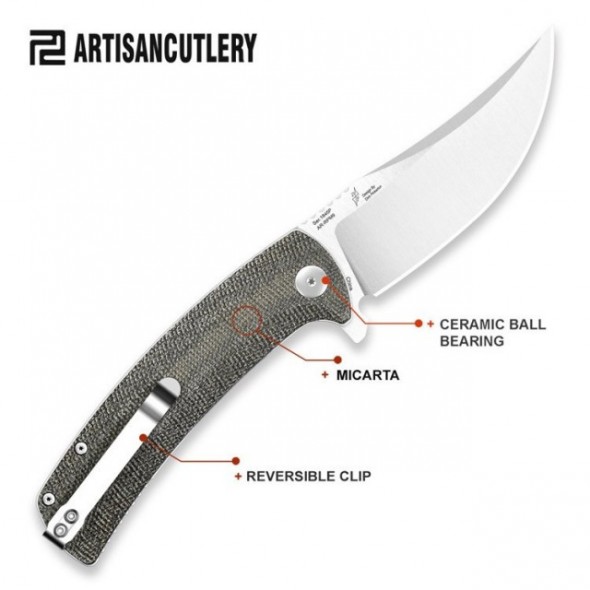 Artisan Cutlery Arroyo Folder Micarta