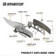 Artisan Cutlery Arroyo Folder Micarta
