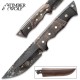 Timber Wolf Ram Horn Knife With Sheath