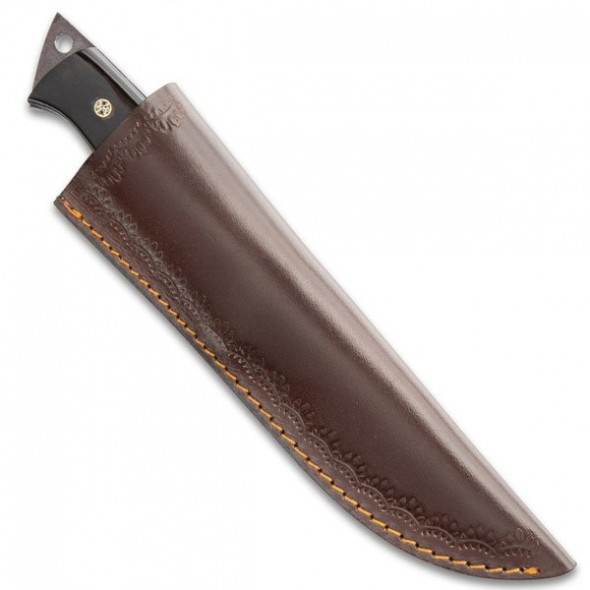 Timber Wolf Ram Horn Knife With Sheath