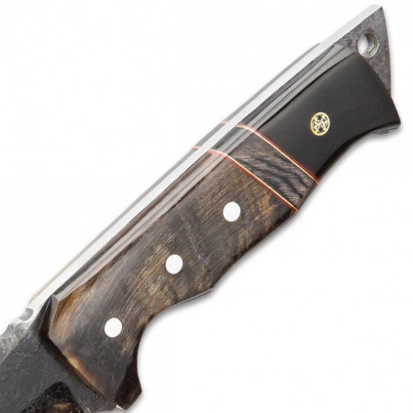 Timber Wolf Ram Horn Knife With Sheath