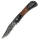 Timber Wolf File Worked Damascus Pocket Knife