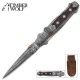 Timber Wolf Mosaic Damascus Stiletto Pocket Knife