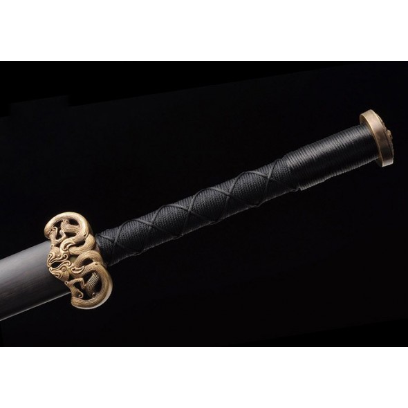 Double Dragons Han Sword 镂空双龙汉剑
