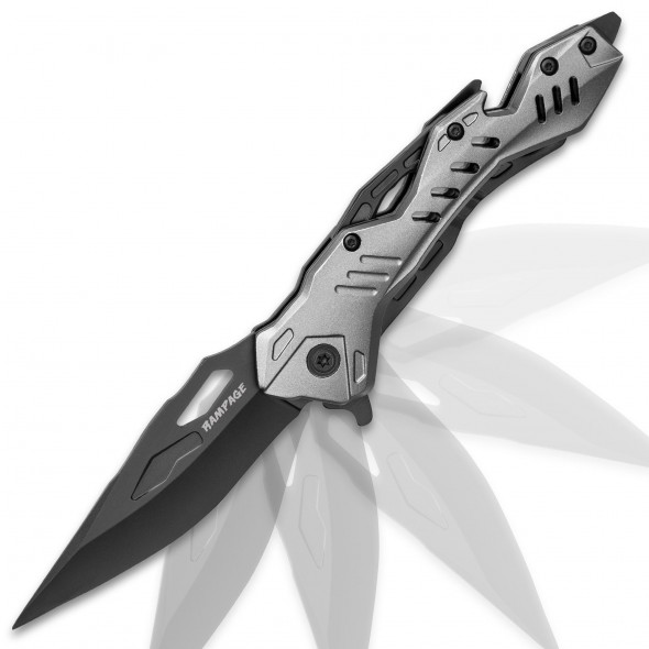 Rampage Grey Atomica Pocket Knife A/O