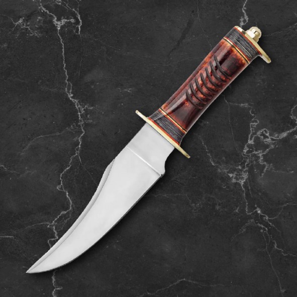 Timber Wolf Aboriginal Hunter Knife With Sheath